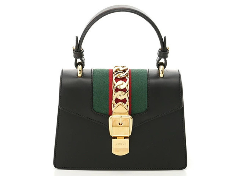 Gucci Sylvie Leather Bag Calfskin Handbag